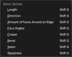 Select>>Similar in Edge Select Mode