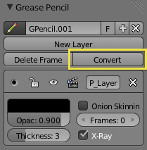 Grease Pencil Convert Button