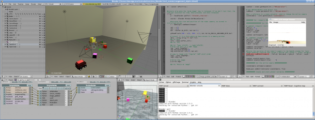 Screenshot from the MORSE simulator