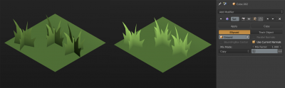 Using custom normals for grass (image by yadoob, thanks).