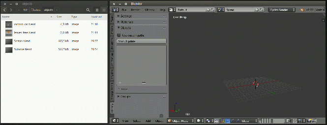 Addon blend library objects.gif